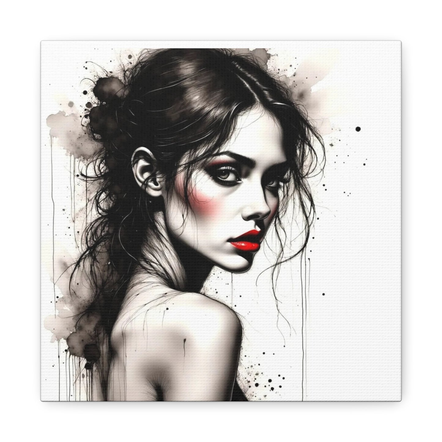 Beautiful Brunette Abstract Art