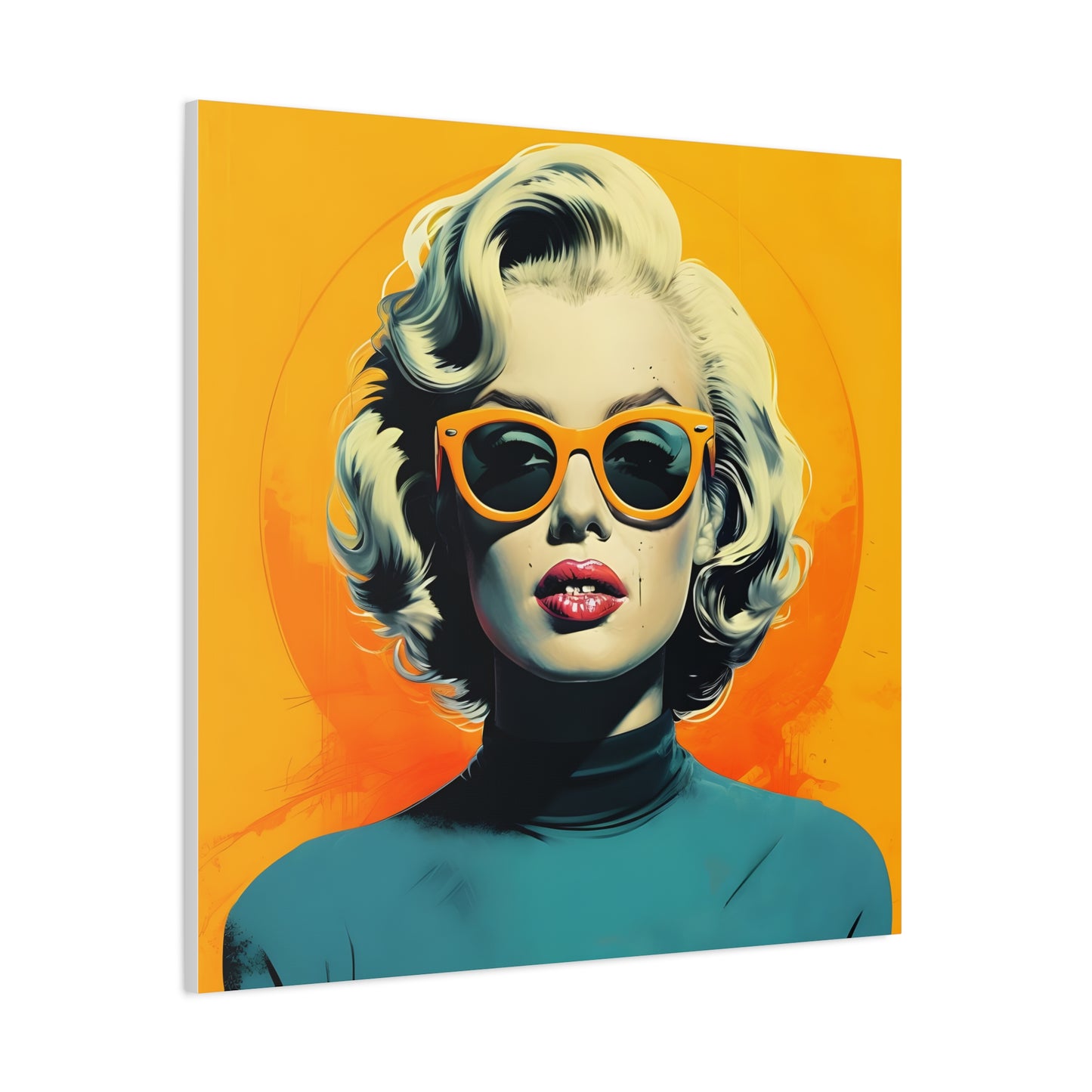 Canvas Print -Marilyn Monroe w Sunglasses Abstract Art 2