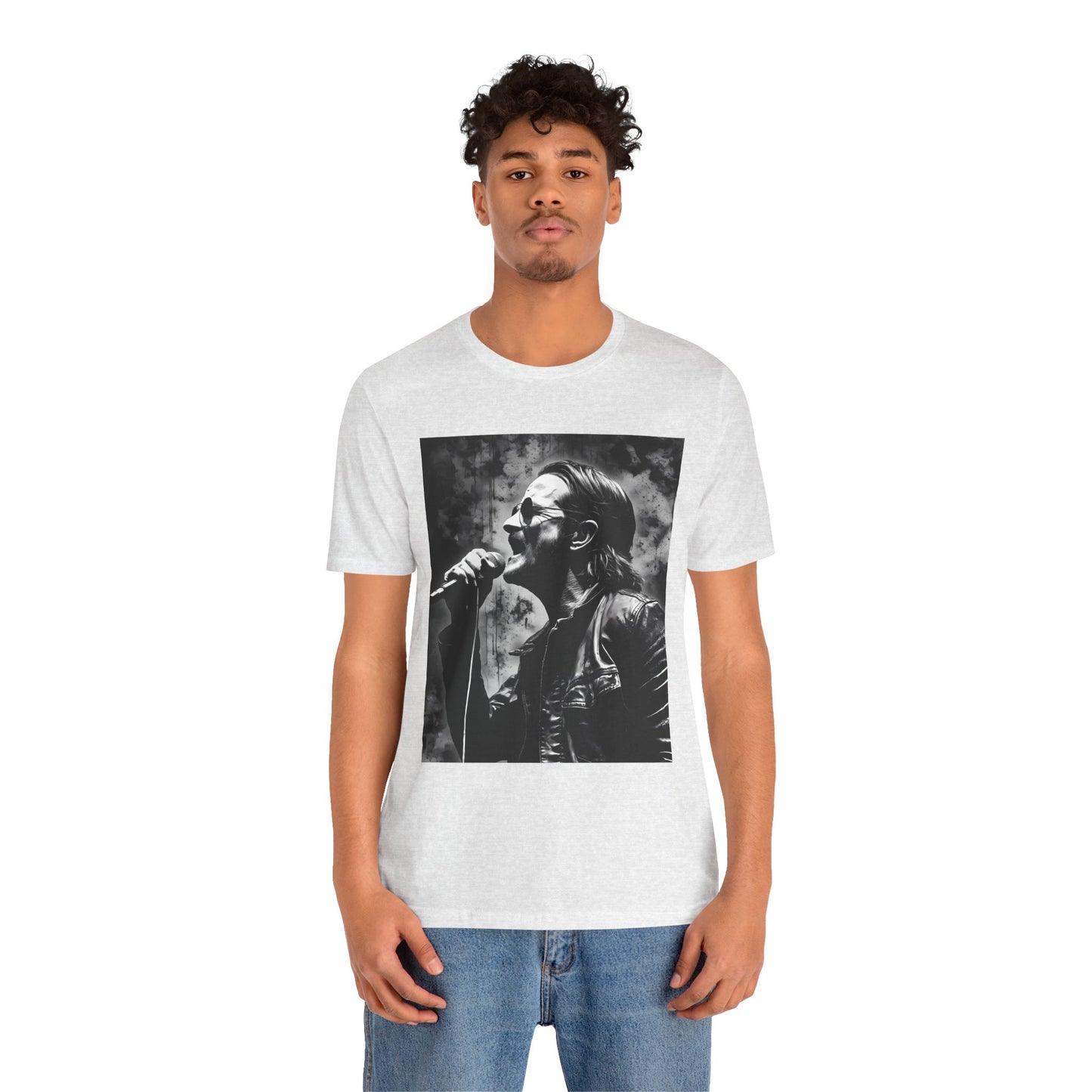 Unisex Rock T-Shirt Bono Design Tee