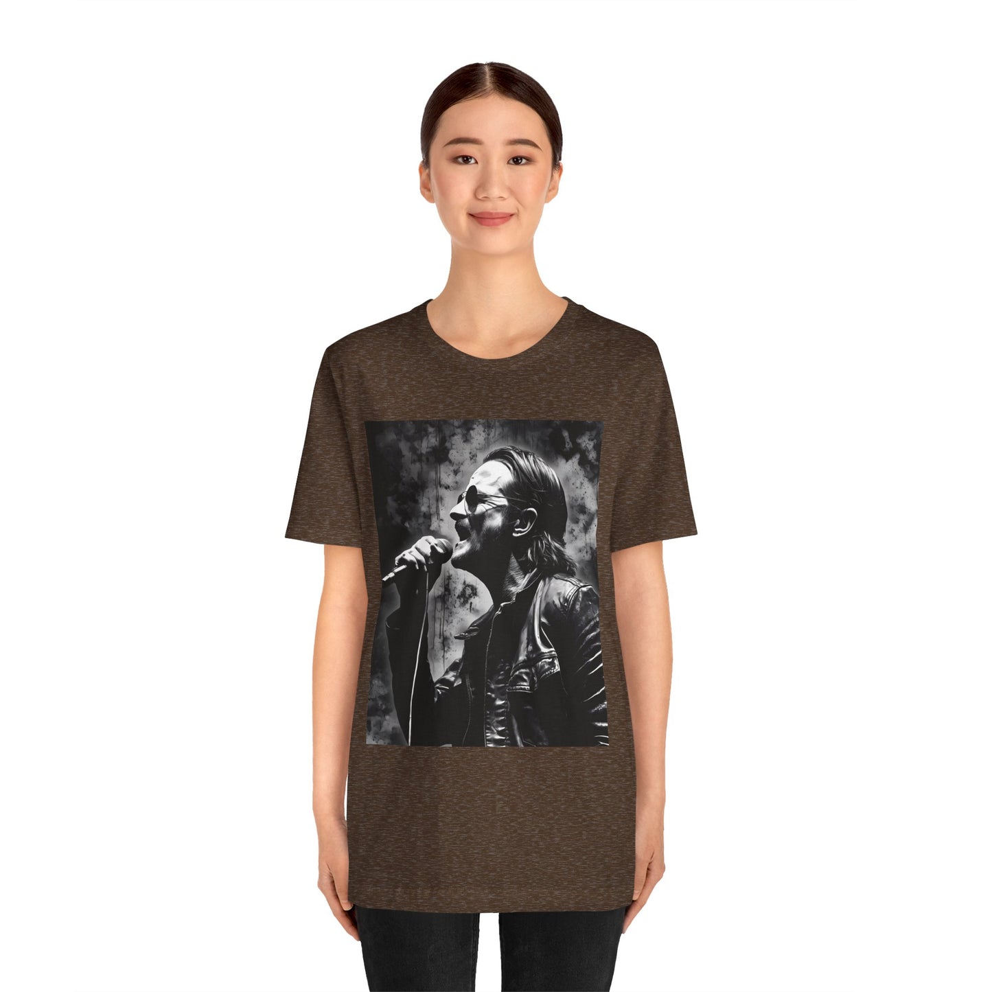 Unisex Rock T-Shirt Bono Design Tee