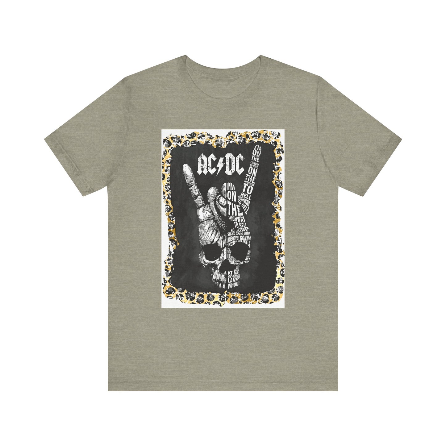 AC/DC Leopard Trim T-Shirt