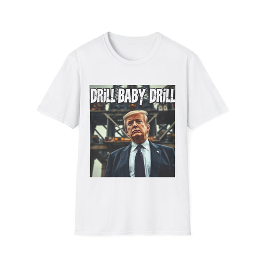 President Trump Drill Baby Drill Abstract T-Shirt