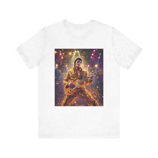 Elvis Gold Jumpsuit Abstract T-Shirt