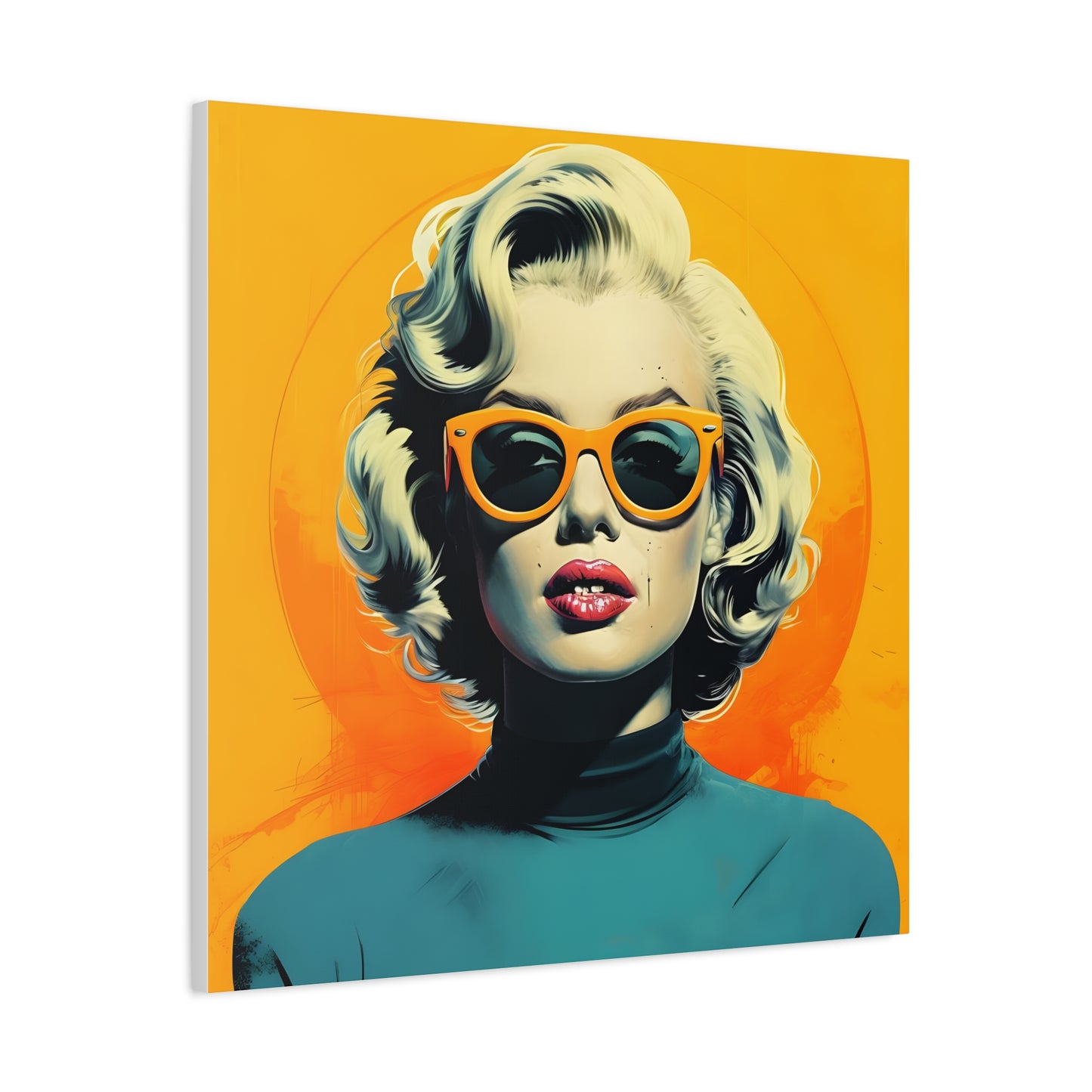 Canvas Print -Marilyn Monroe w Sunglasses Abstract Art 2