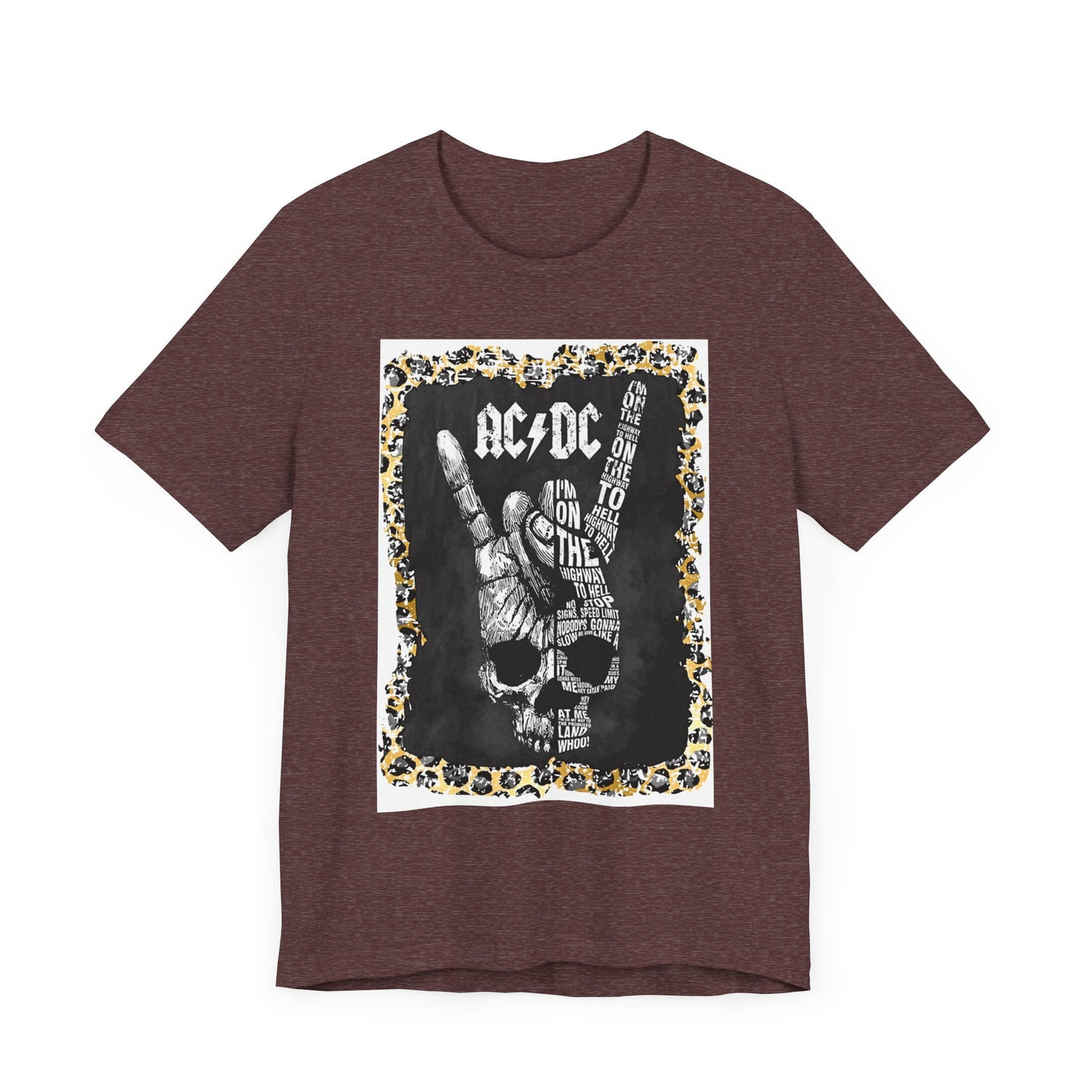 AC/DC Leopard Trim T-Shirt