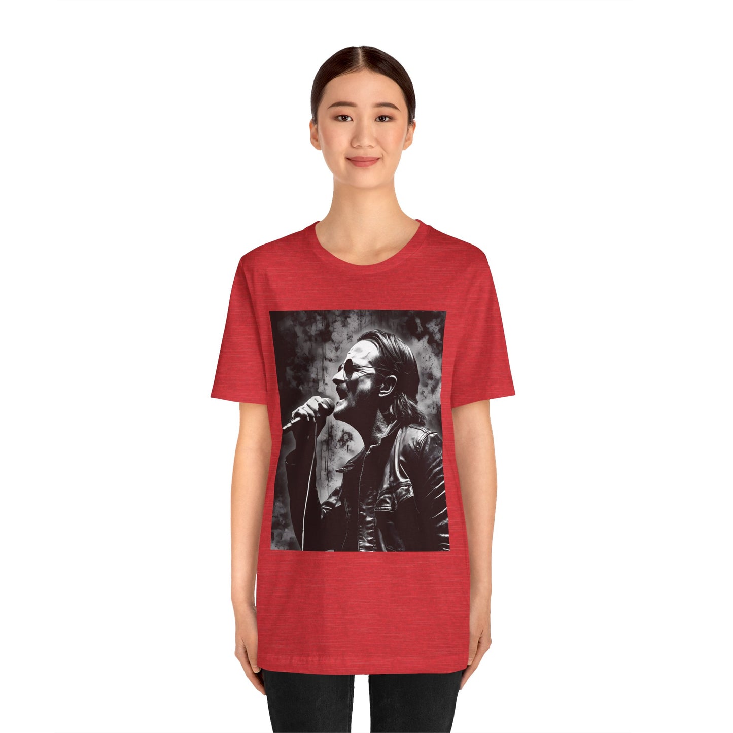 Unisex Rock T-Shirt Bono Design Tee