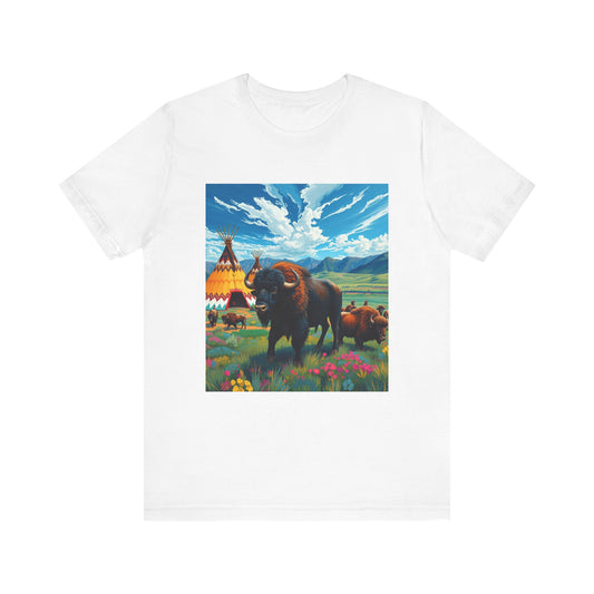 Southwest Abstract Buffalo Tee Shirt