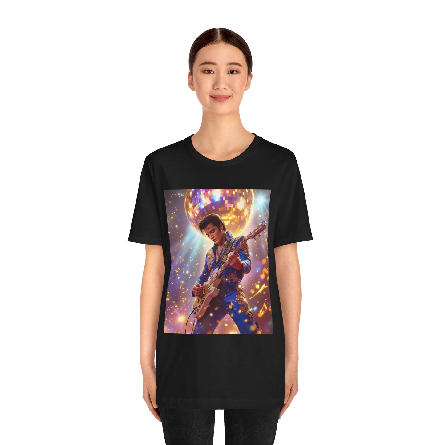 Elvis Blue Jumpsuit Abstract T-Shirt