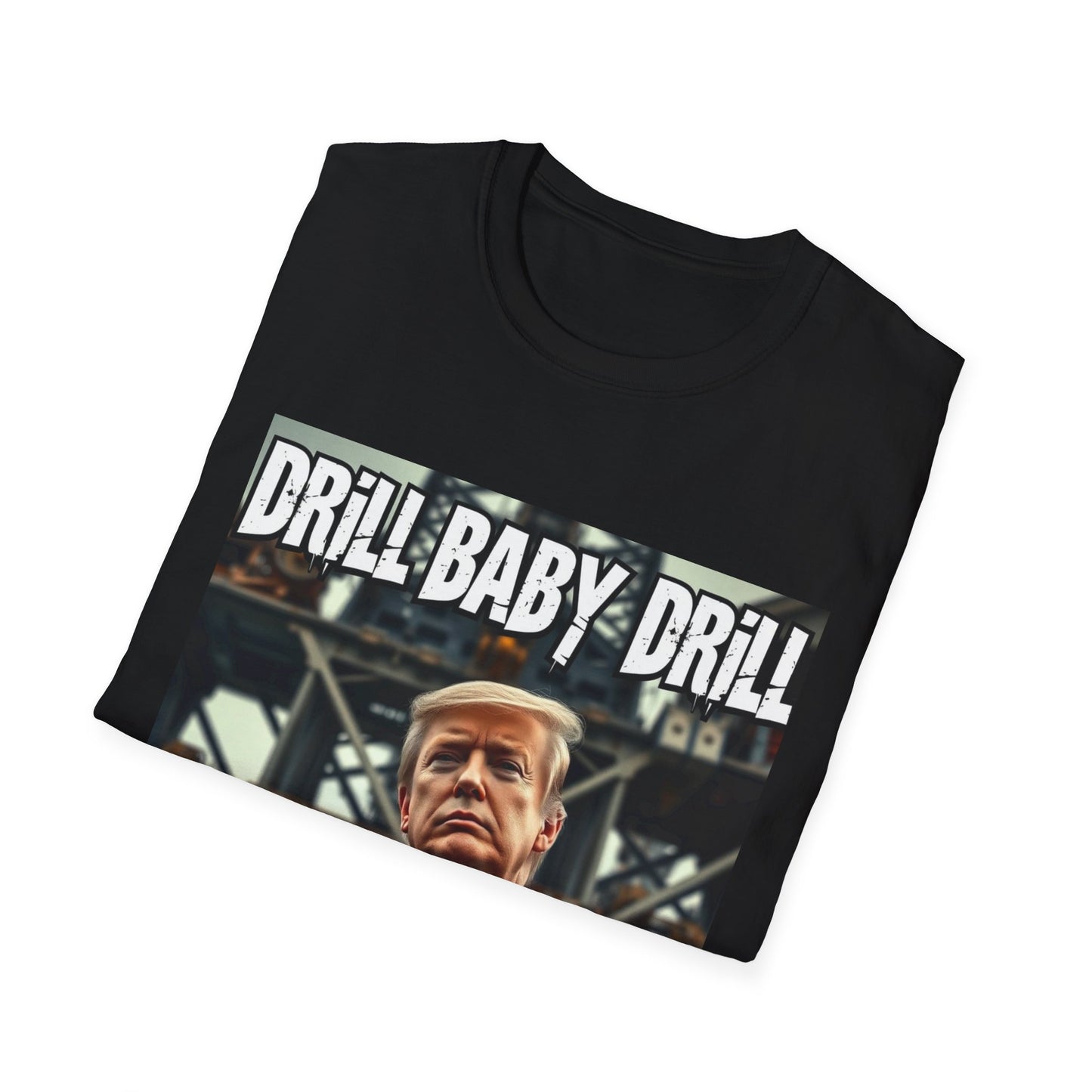 President Trump Drill Baby Drill Abstract T-Shirt