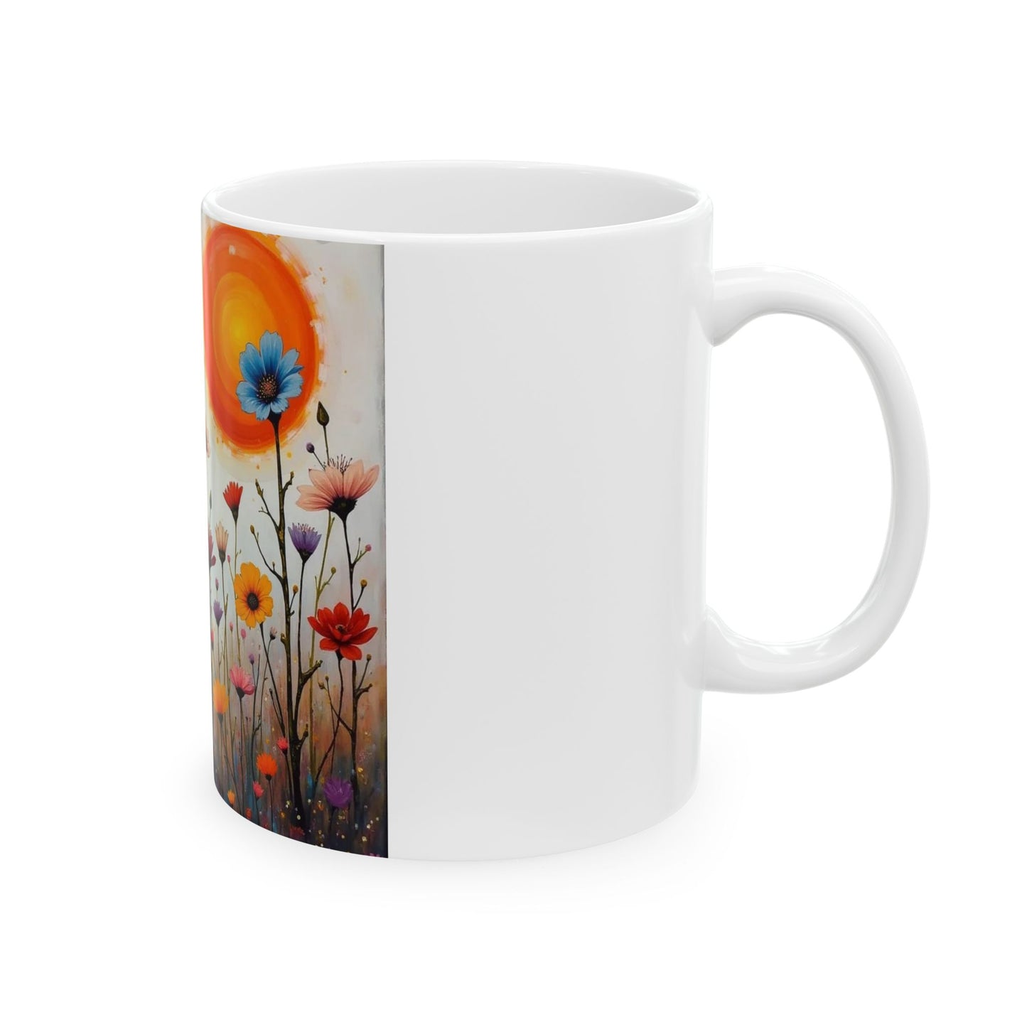 Pretty Flowers Ceramic Mug (11oz, 15oz)