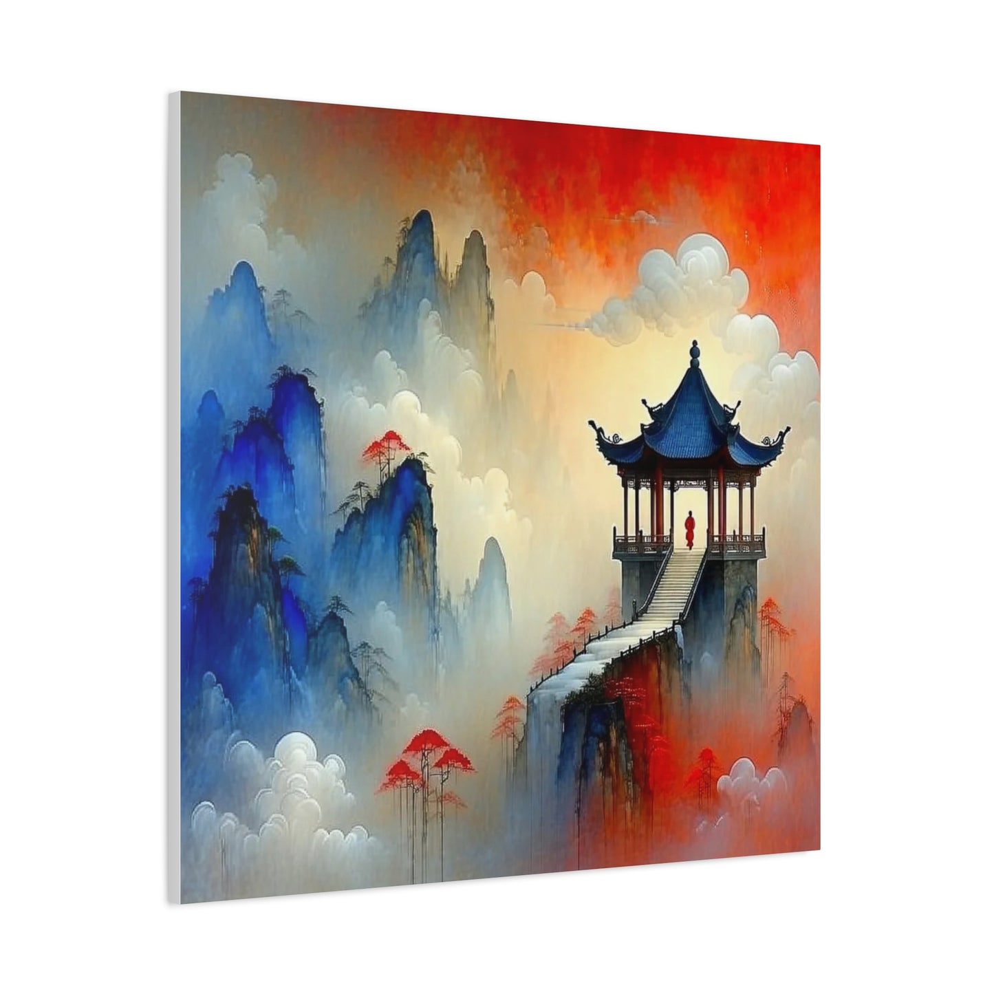 The Temple Asian Abstract Art