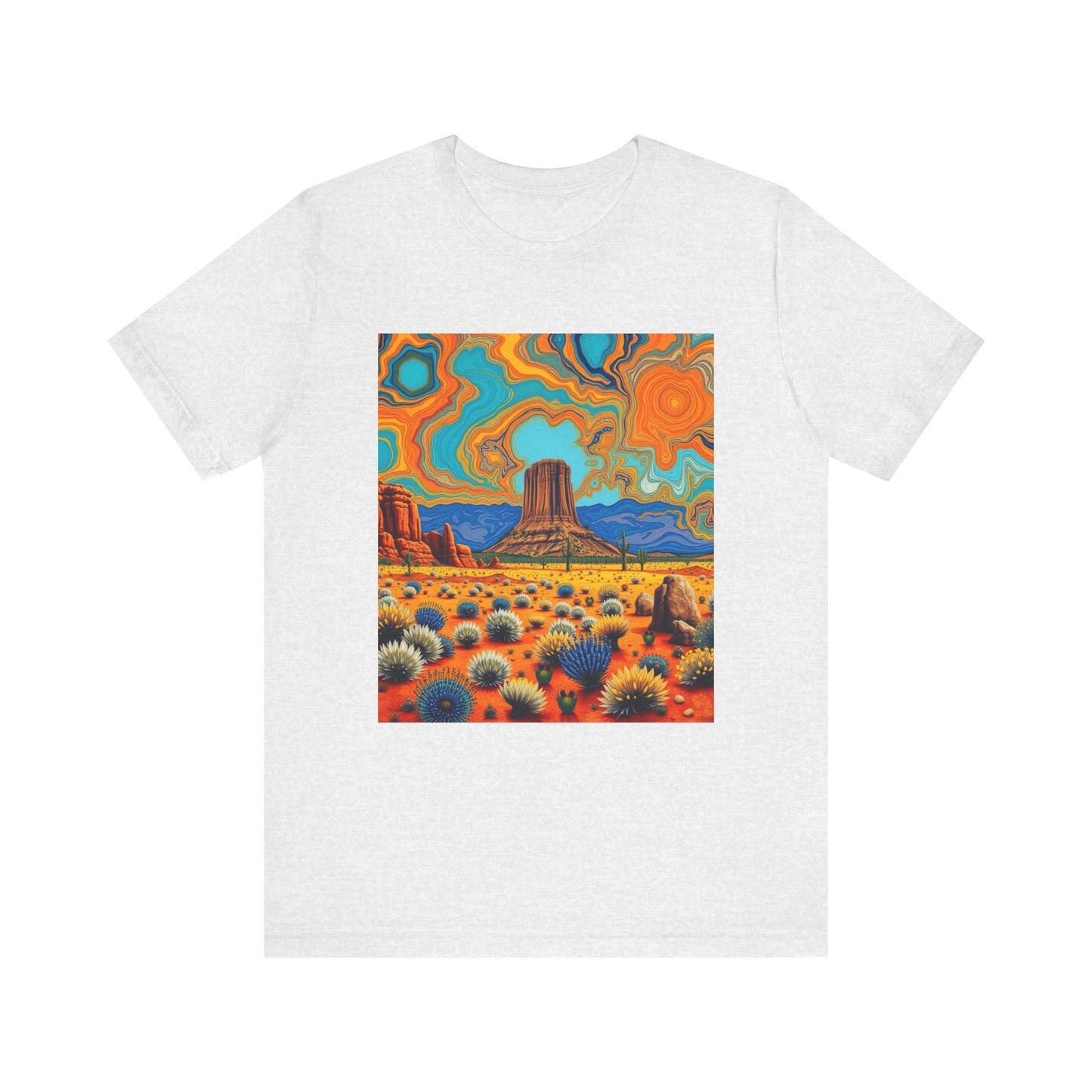 Southwest abstract Devils Tower Tee Shirt