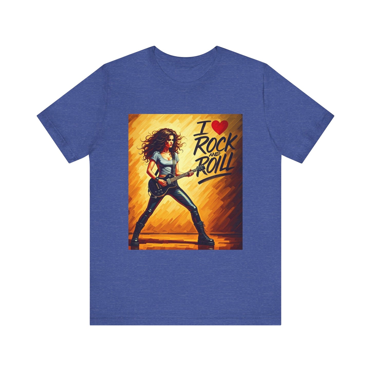 I Love Rock and Roll  Abstract T-Shirt