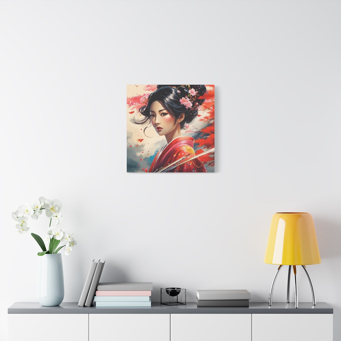 Beautiful Woman Asian Abstract Art