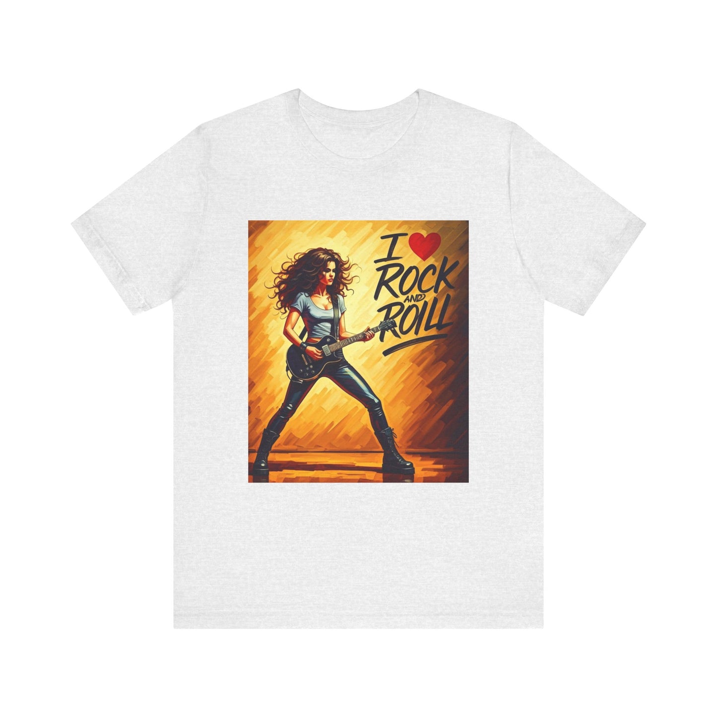 I Love Rock and Roll  Abstract T-Shirt