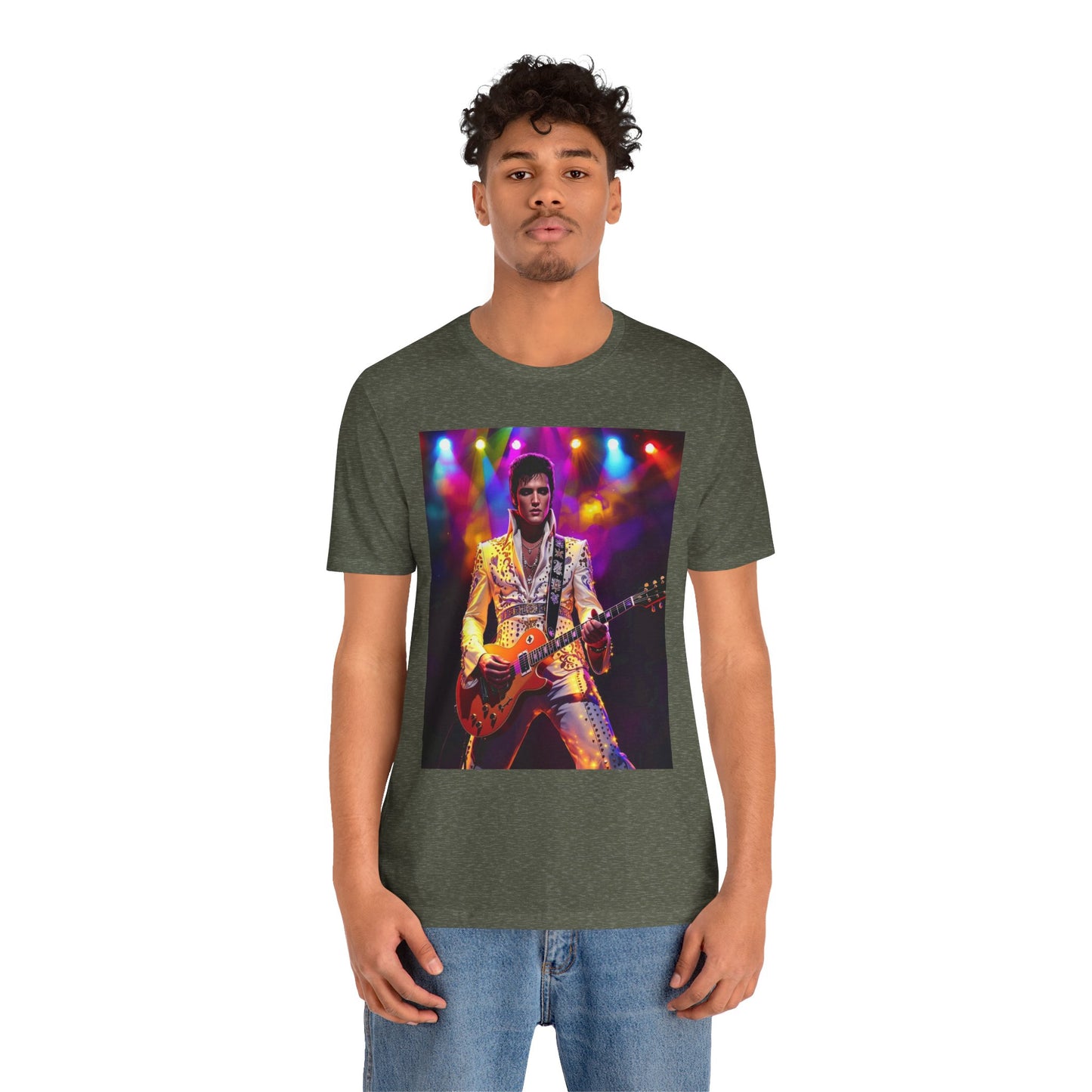 Elvis Jumpsuit Abstract T-Shirt