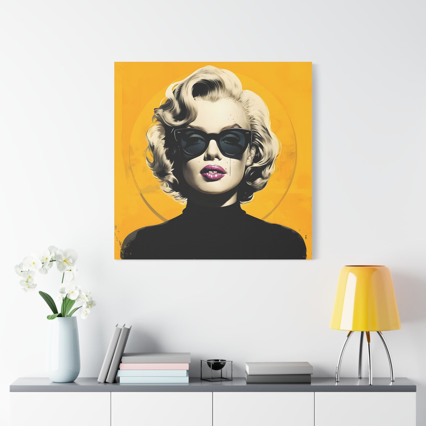 Canvas Print -Marilyn Monroe w Sunglasses Abstract Art