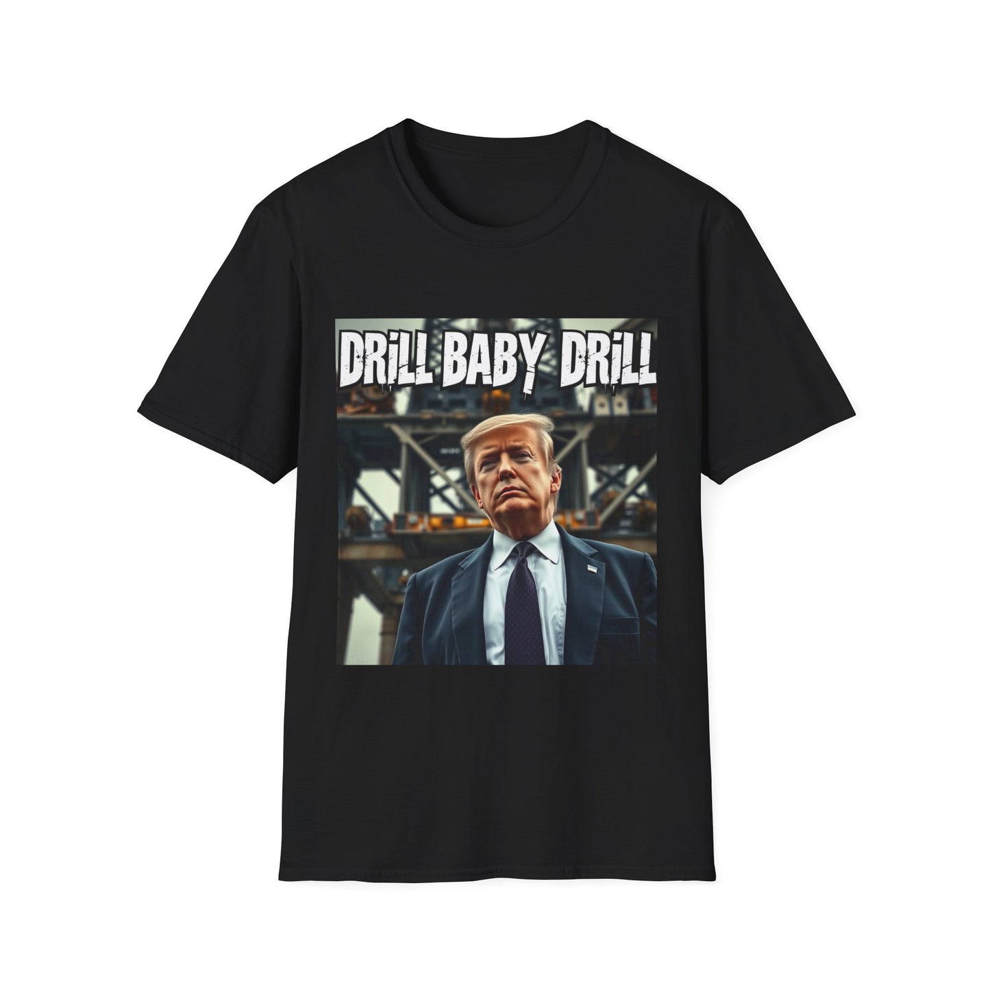 President Trump Drill Baby Drill Abstract T-Shirt