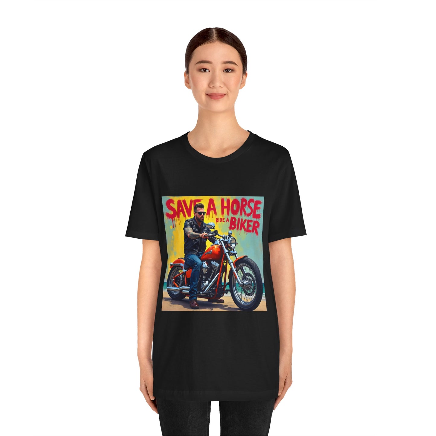 Save a Horse Ride a Biker Tee 2