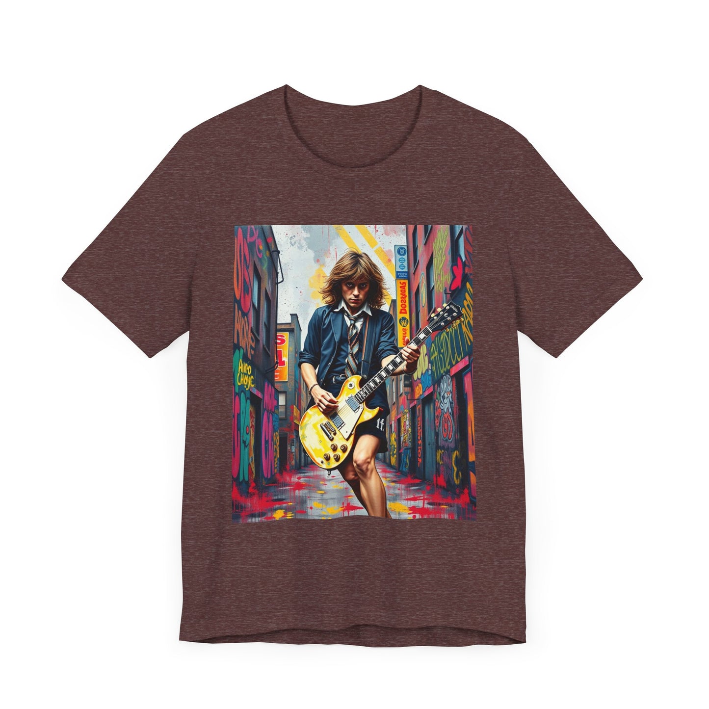 Angus Young AC/DC Abstract T-Shirt