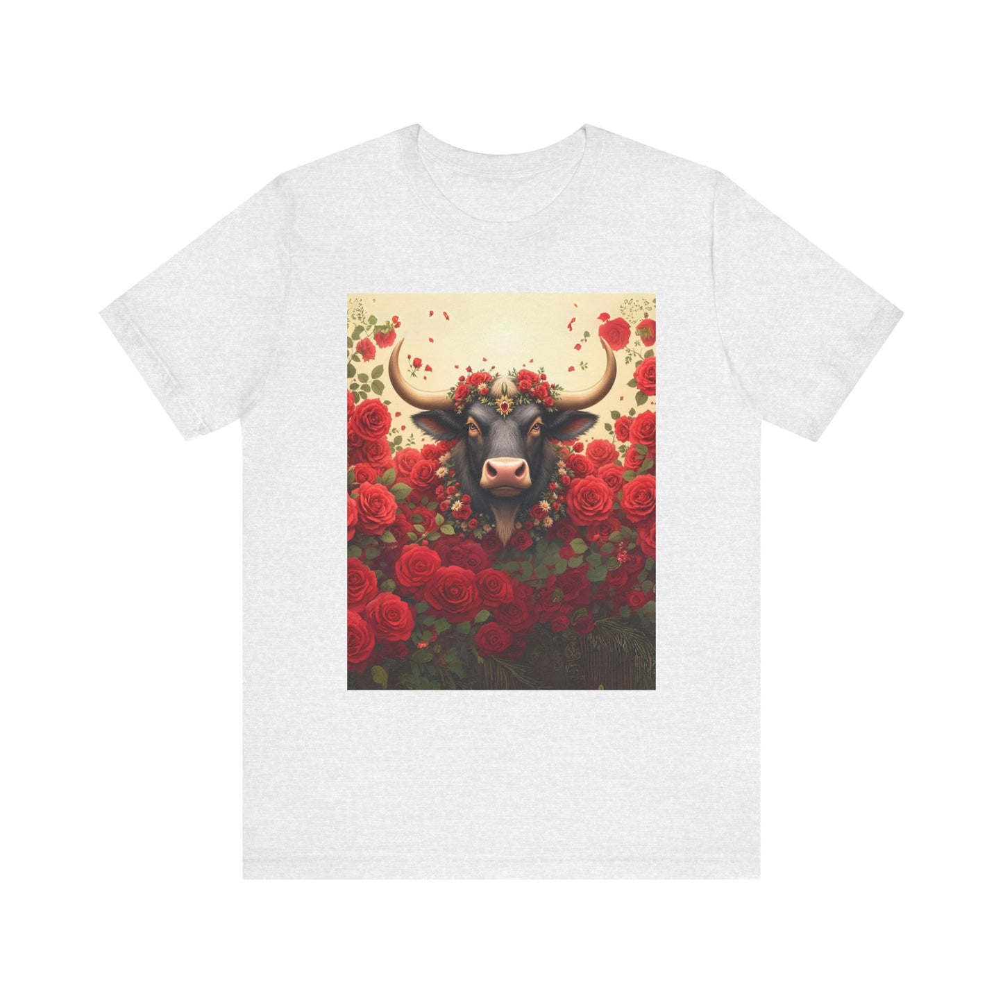 Red Rose Cow Tee