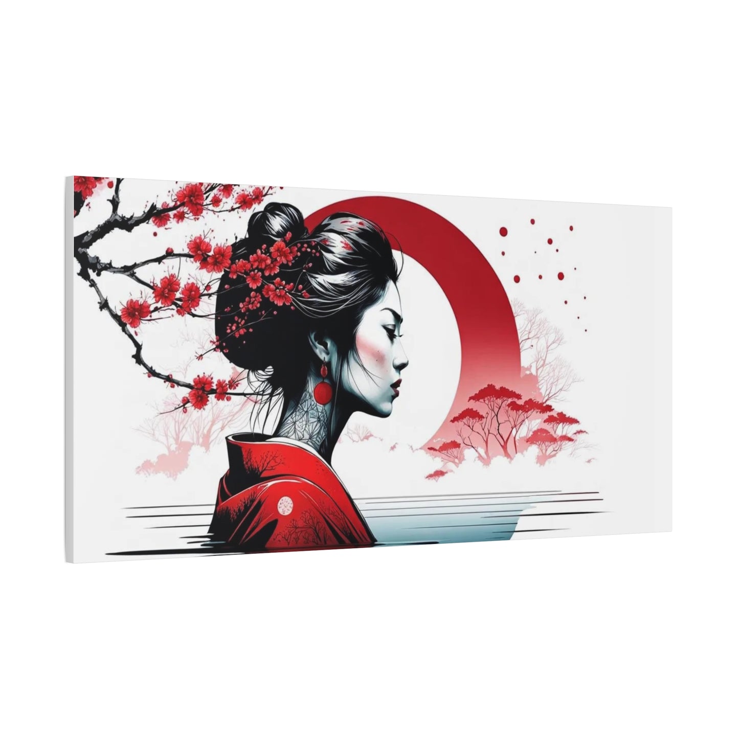 Lady in the Water Asian Abstract Art