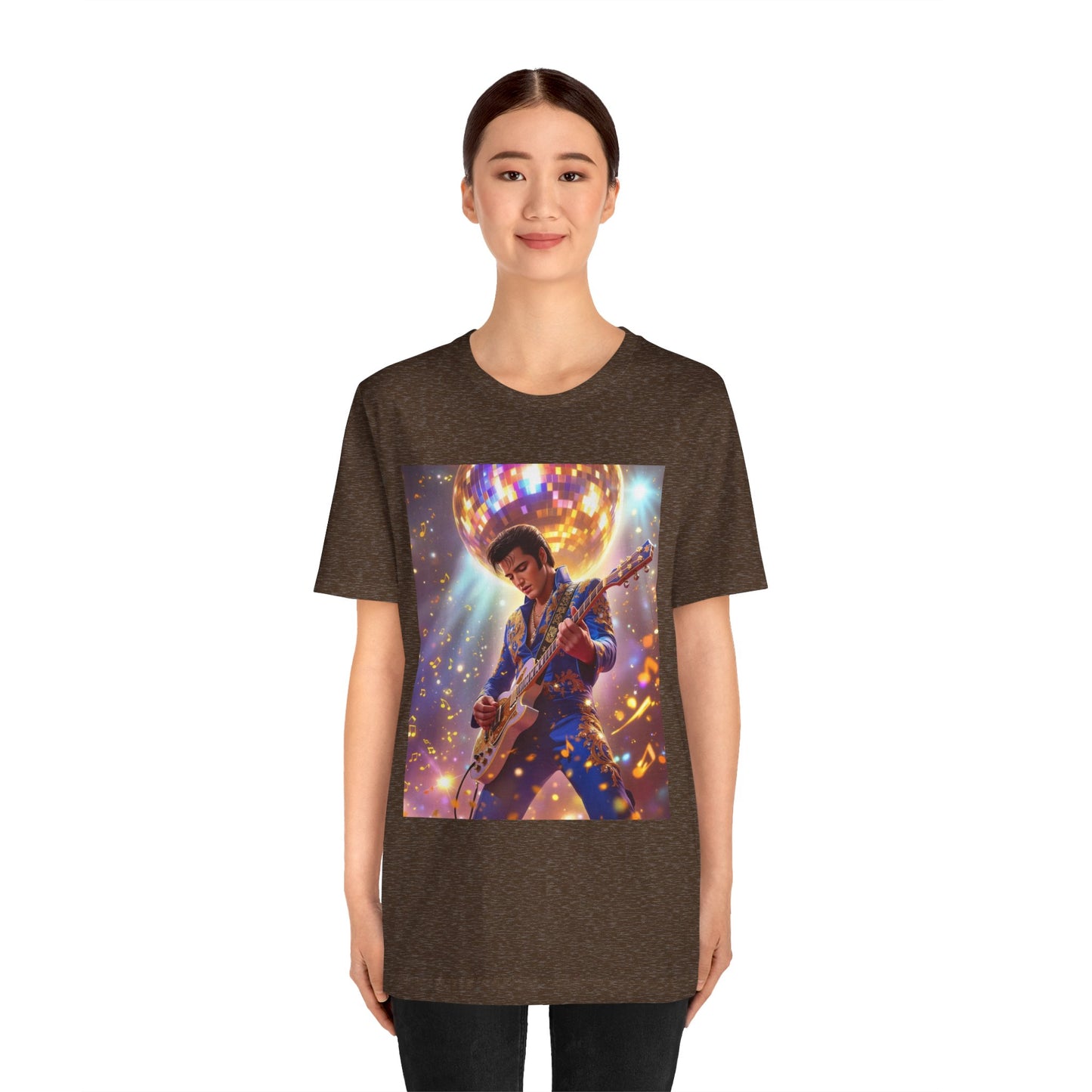 Elvis Blue Jumpsuit Abstract T-Shirt