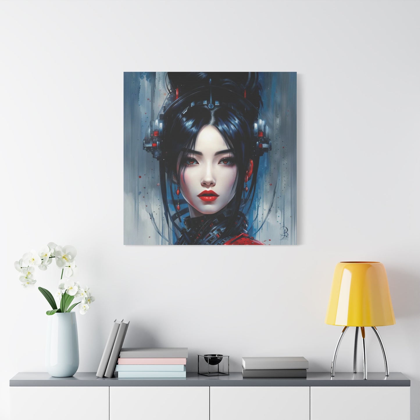 Beautiful ScFi Woman  Asian Abstract Art