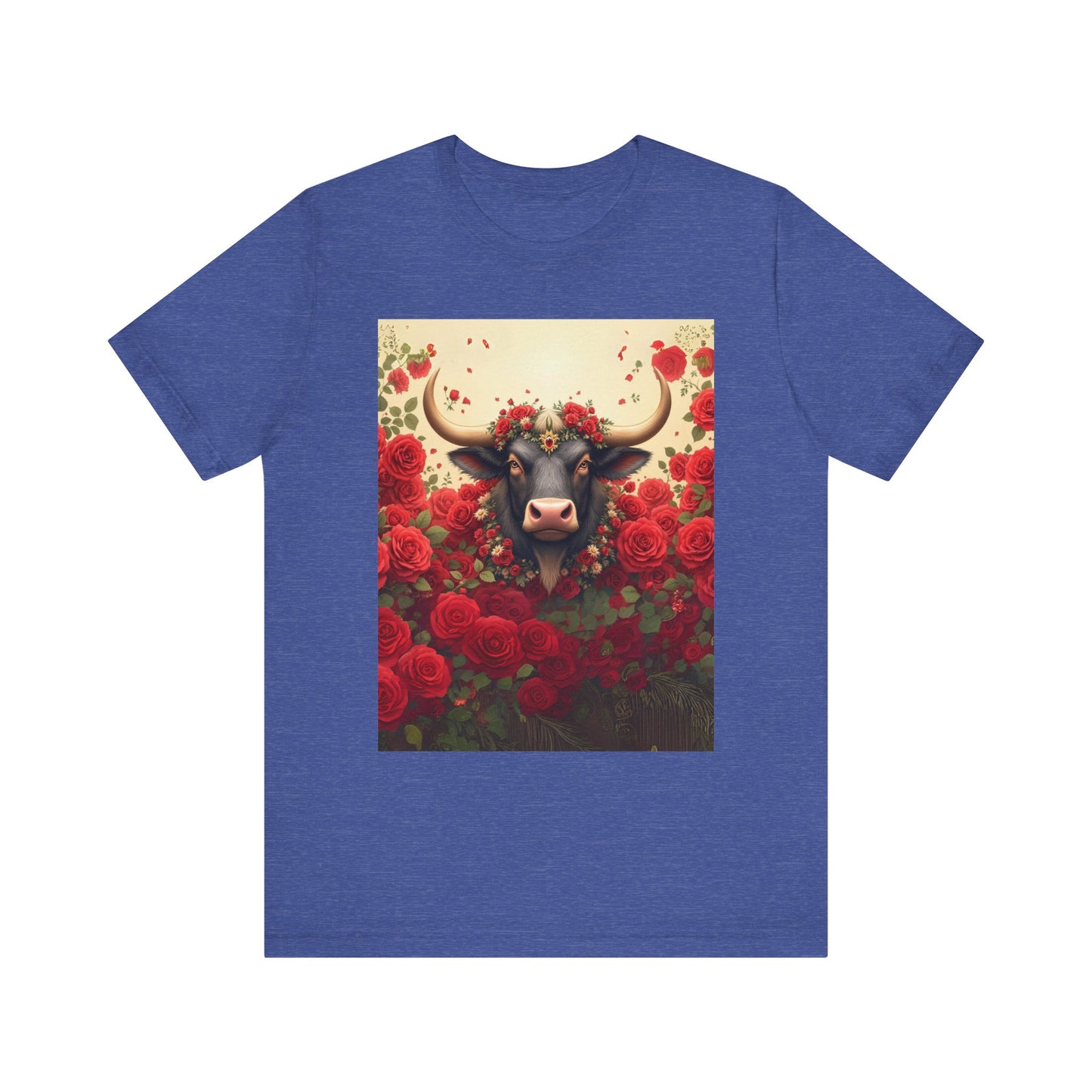 Red Rose Cow Tee