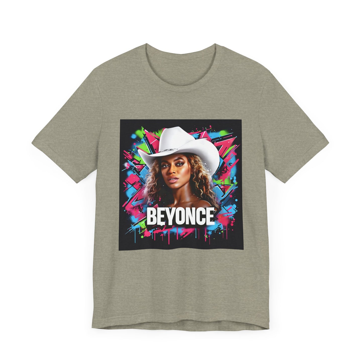 Beyonce W Cowboy Hat Graffiti Music Tee