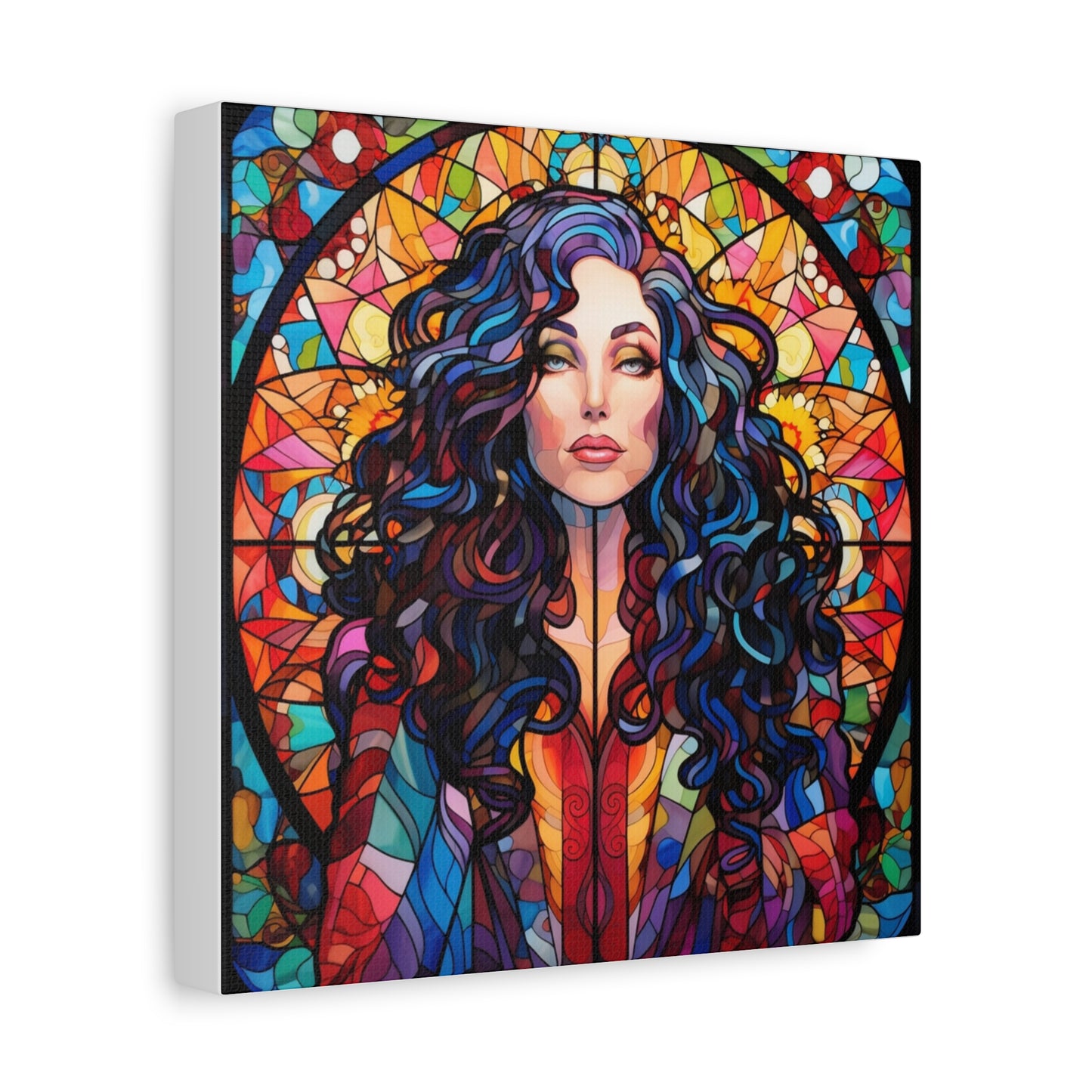 Canvas Print -Cher Stained Glass Wall Art