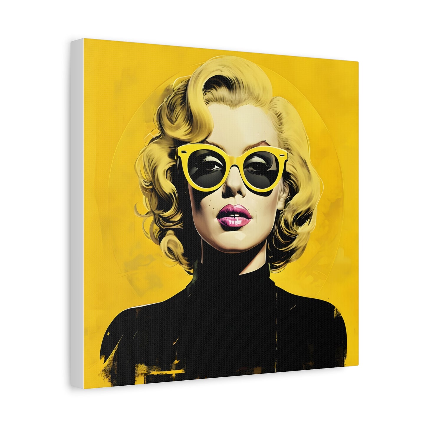 Canvas Print -Marilyn Monroe w Sunglasses Abstract Art 3