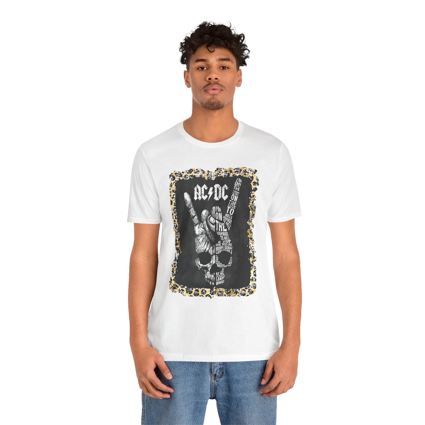 AC/DC Leopard Trim T-Shirt