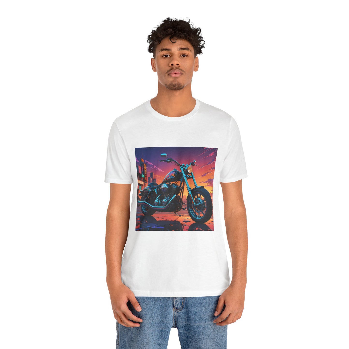 Chopper Abstract Background Tee