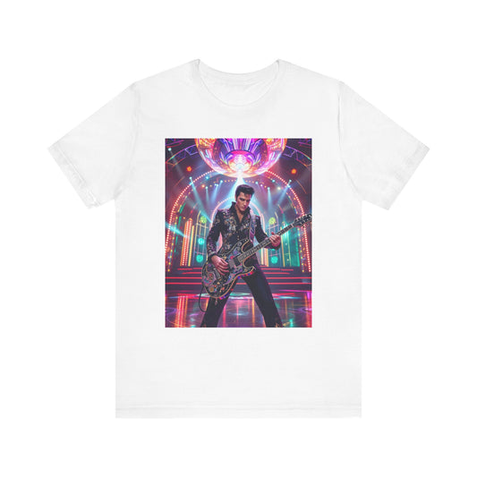 Elvis Black Jumpsuit Abstract T-Shirt 4