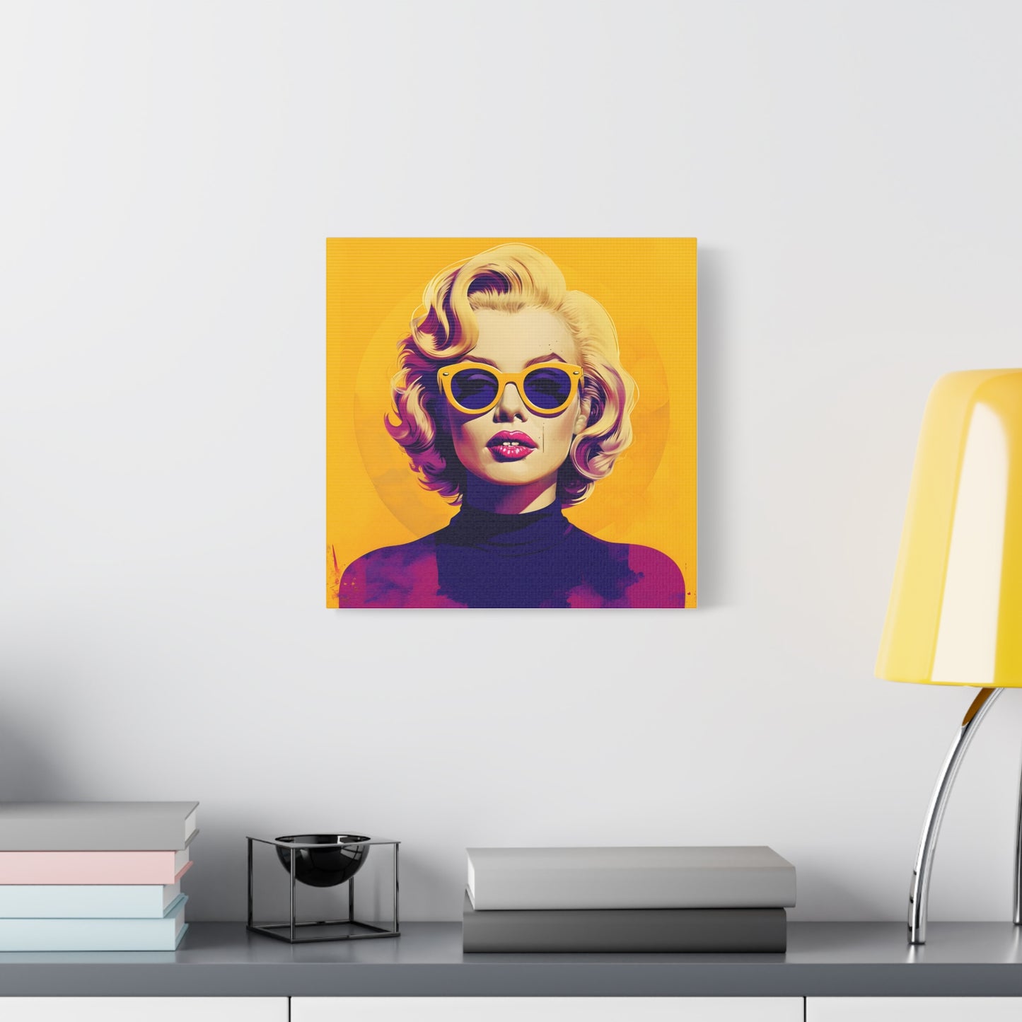 Canvas Print -Marilyn Monroe w Sunglasses Abstract Art 1