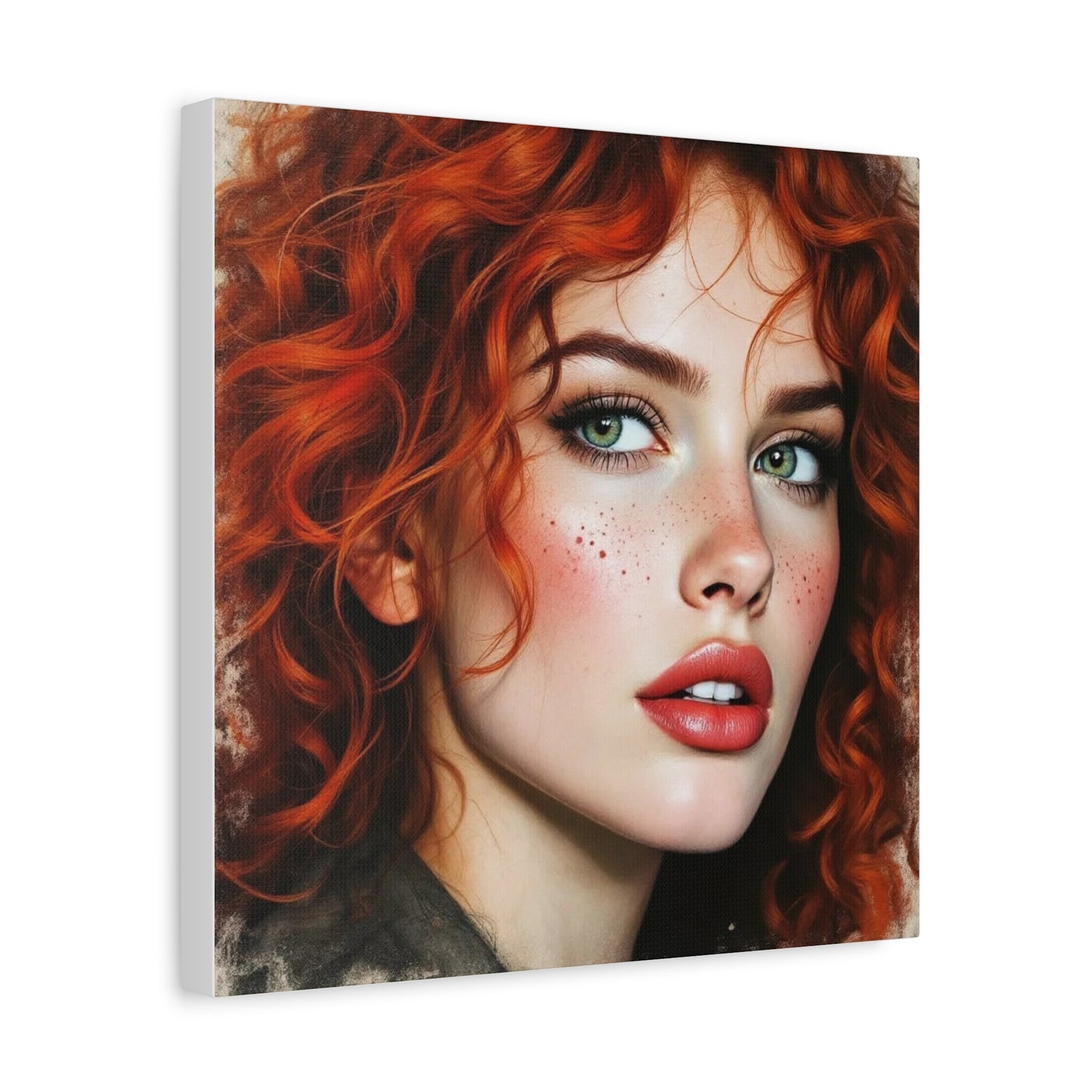 Beautiful Red Head Abstract Art