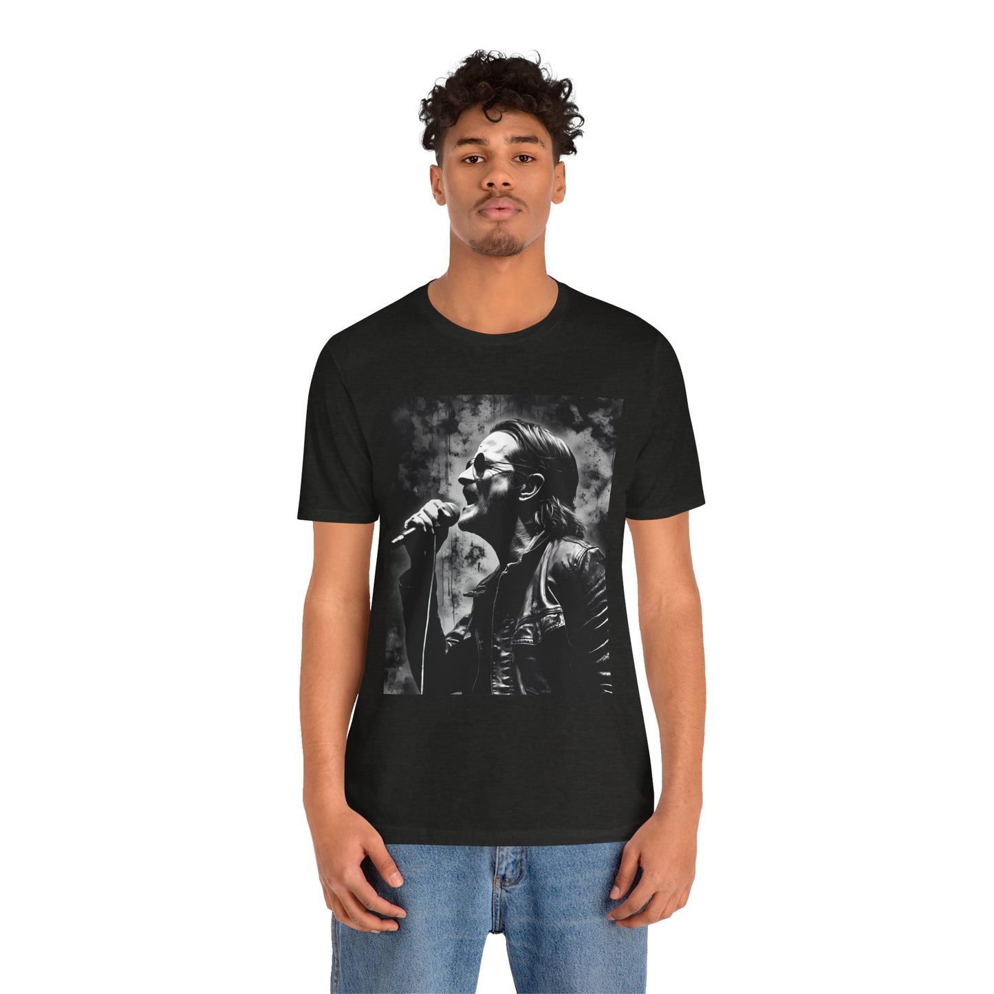 Unisex Rock T-Shirt Bono Design Tee