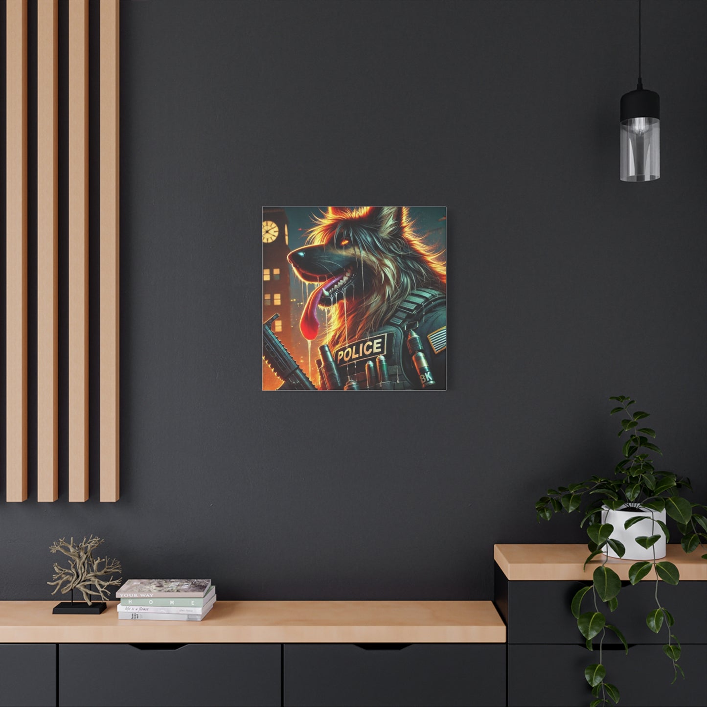 Canvas Print -Police Dog Wall Art