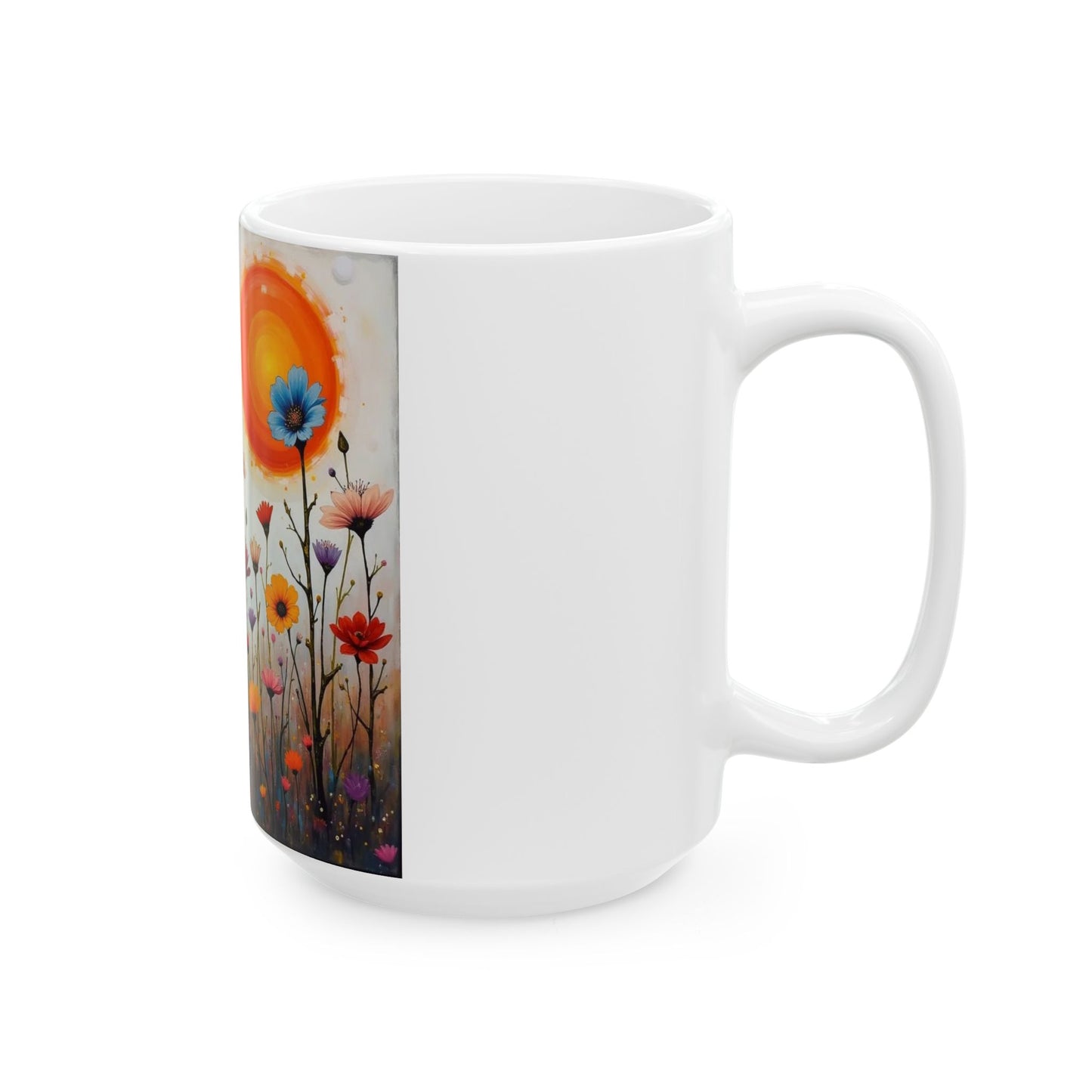 Pretty Flowers Ceramic Mug (11oz, 15oz)