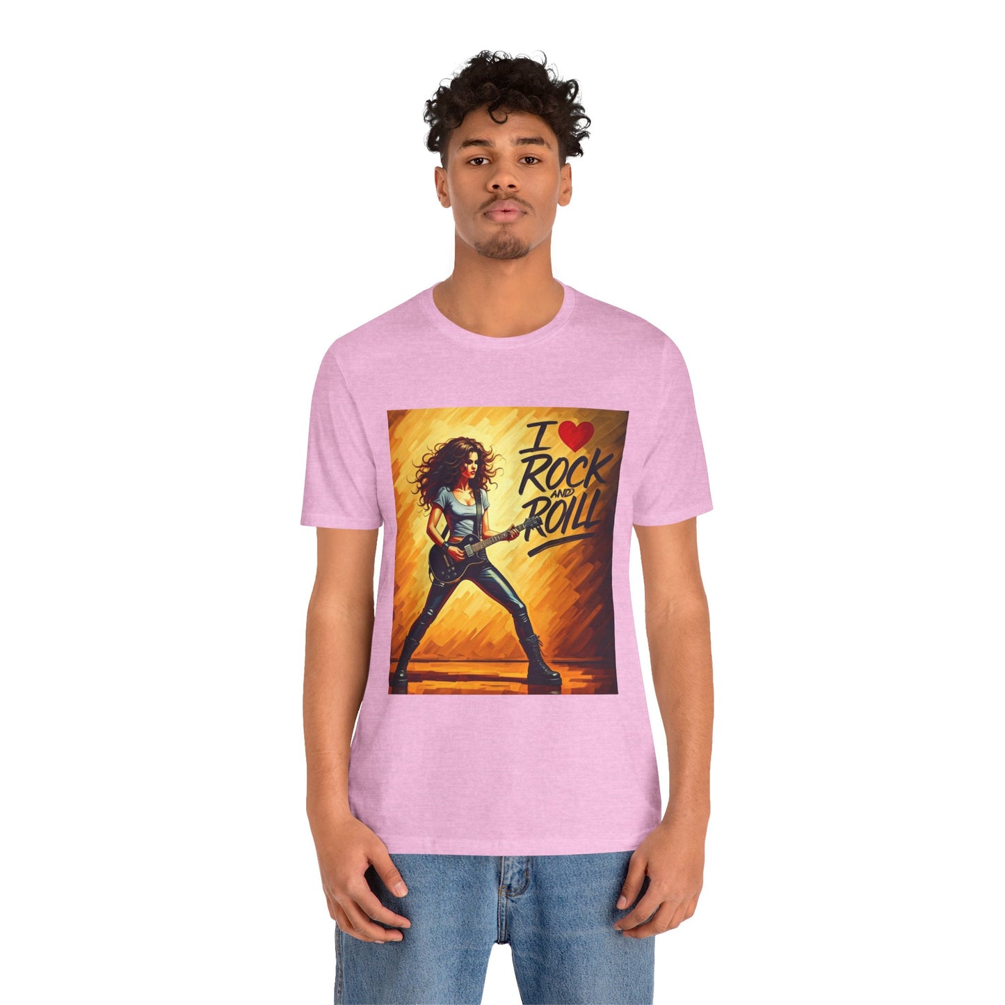 I Love Rock and Roll  Abstract T-Shirt