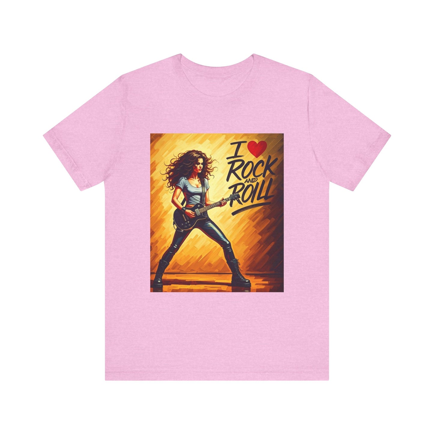 I Love Rock and Roll  Abstract T-Shirt