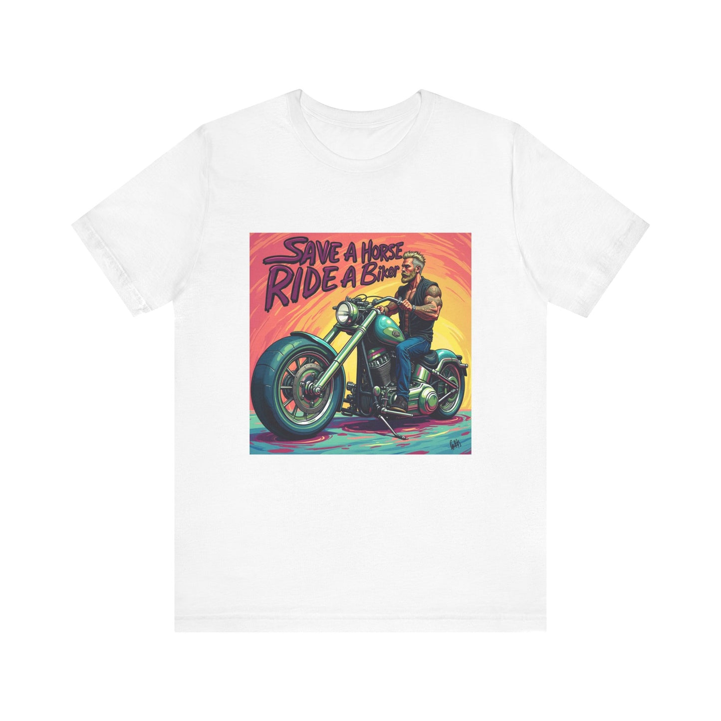 Save a Horse Ride a Biker Tee 3