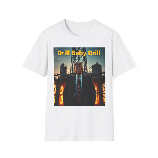 President Trump Drill Baby Drill Abstract T-Shirt