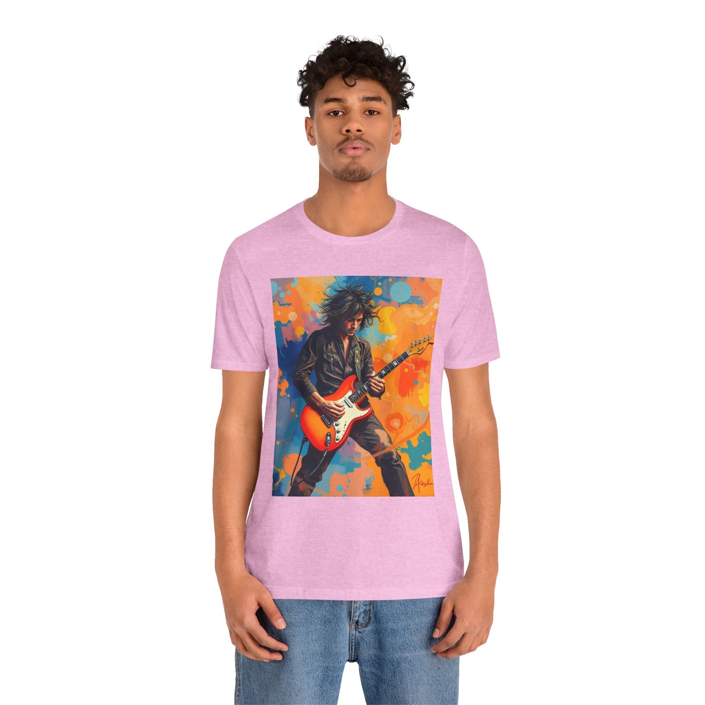 Male 80s Rocker Abstract T-Shirt 1