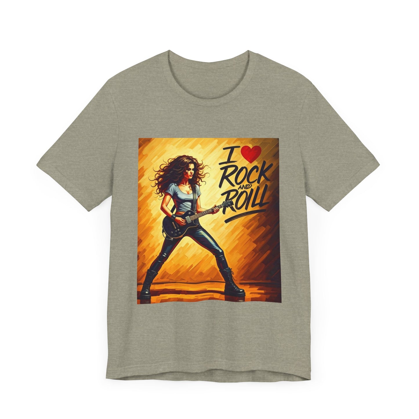 I Love Rock and Roll  Abstract T-Shirt