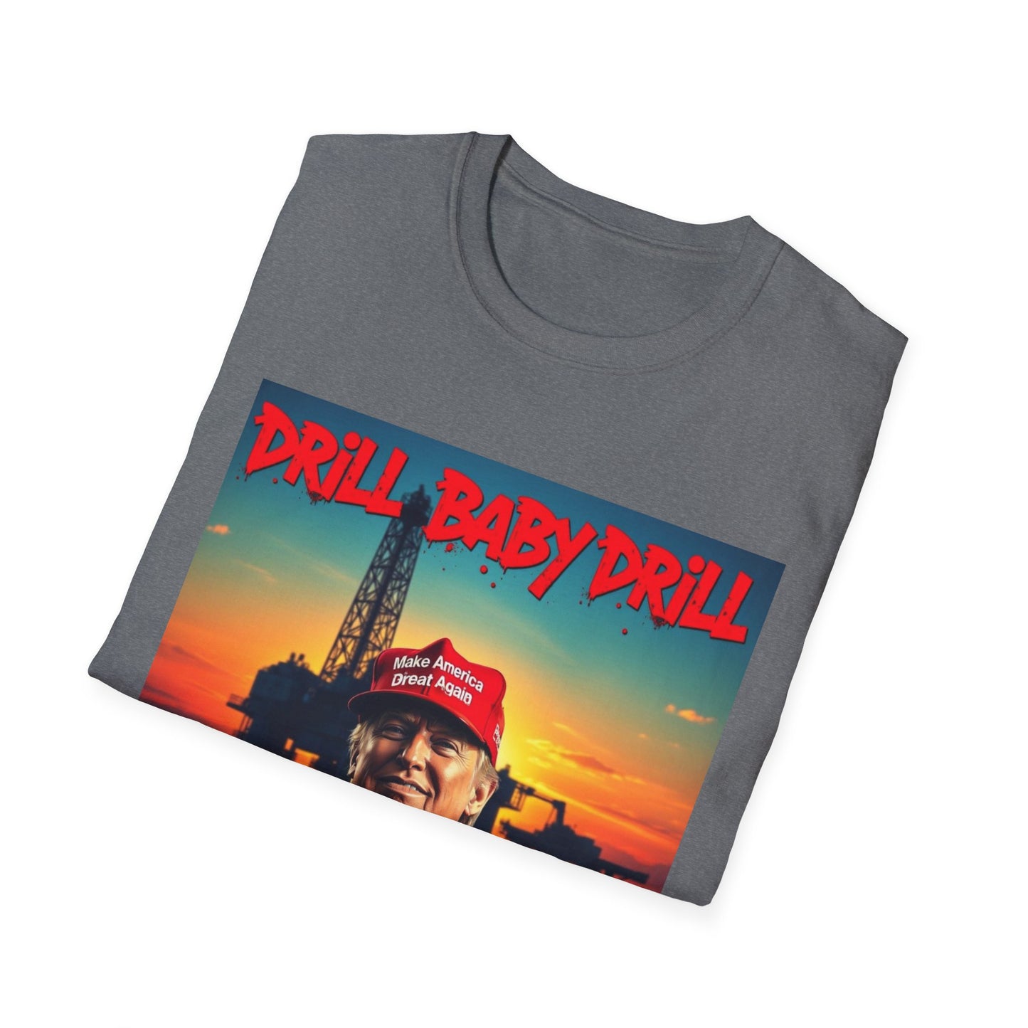 President Trump Drill Baby Drill Abstract T-Shirt