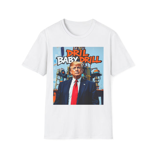 President Trump Drill Baby Drill Abstract T-Shirt