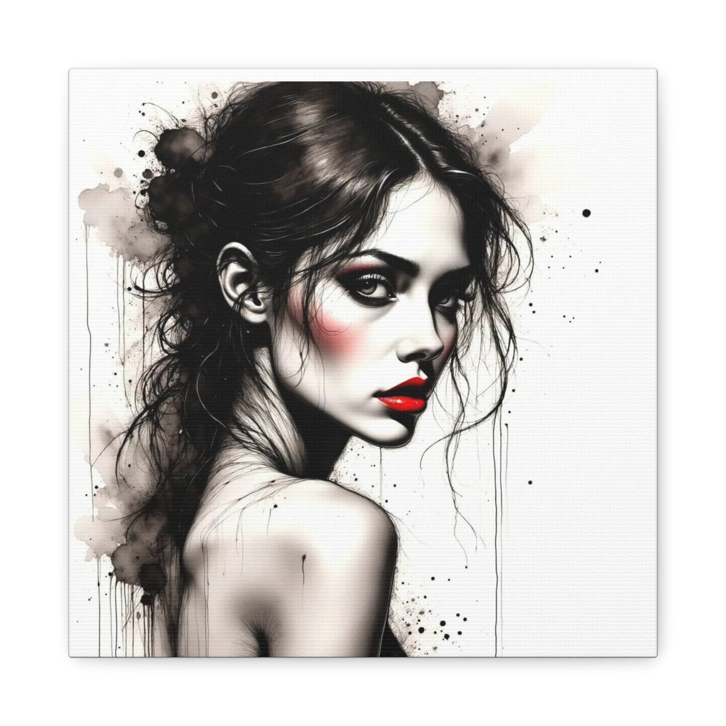 Beautiful Brunette Abstract Art