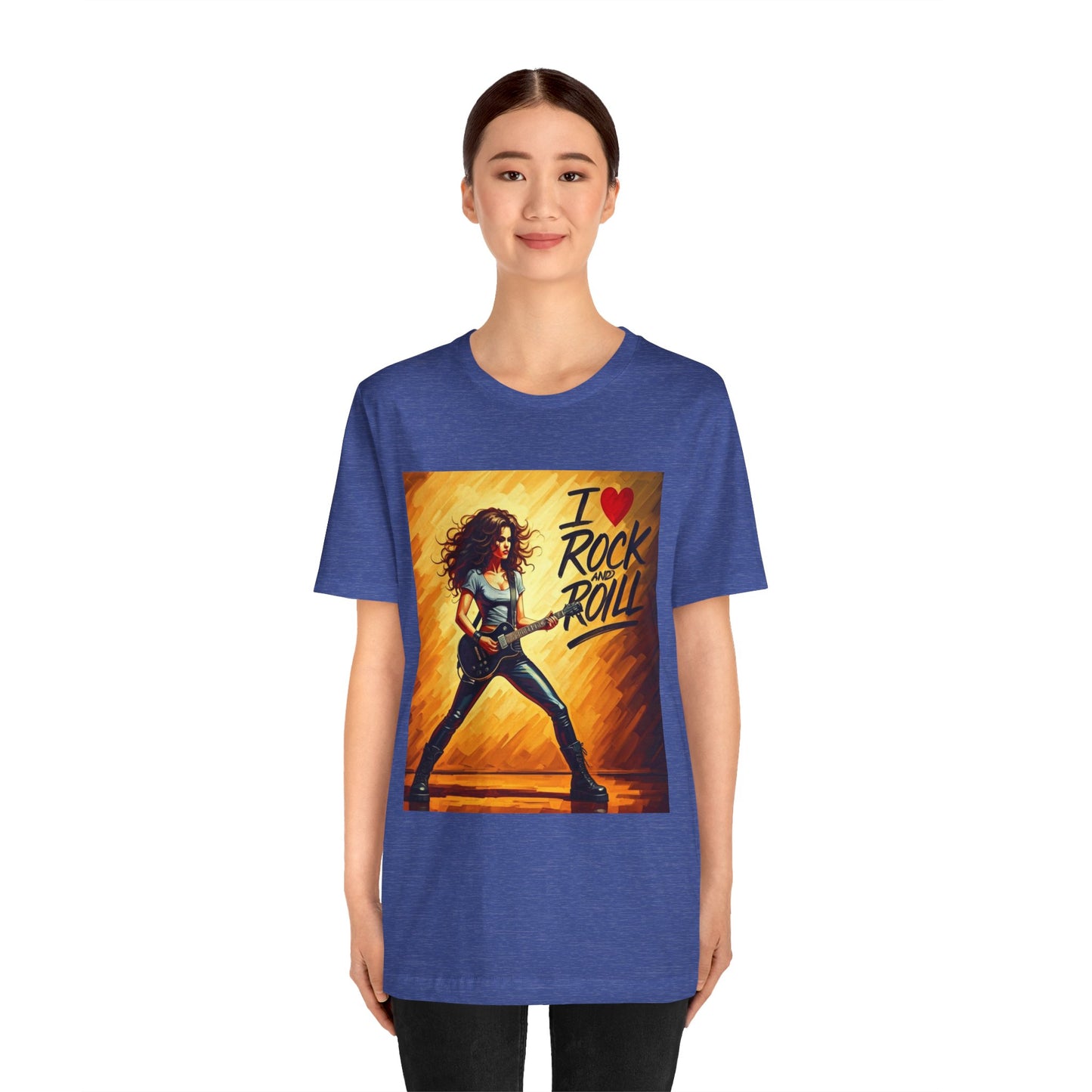 I Love Rock and Roll  Abstract T-Shirt